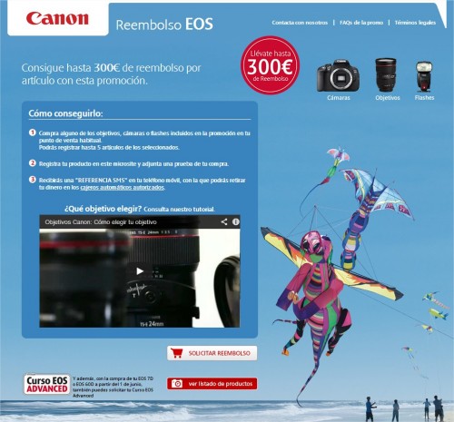 Reembolso Canon EOS